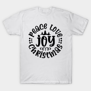 Peace Love Joy Christmas T-Shirt